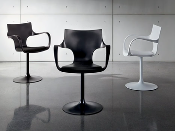 FLÛTE - Swivel polypropylene chair by Sovet italia - view 2